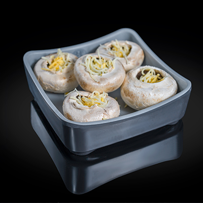 Champiñón relleno de queso