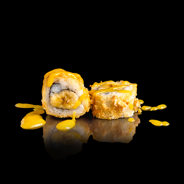 Uramaki de plátano frito/ Banana roll