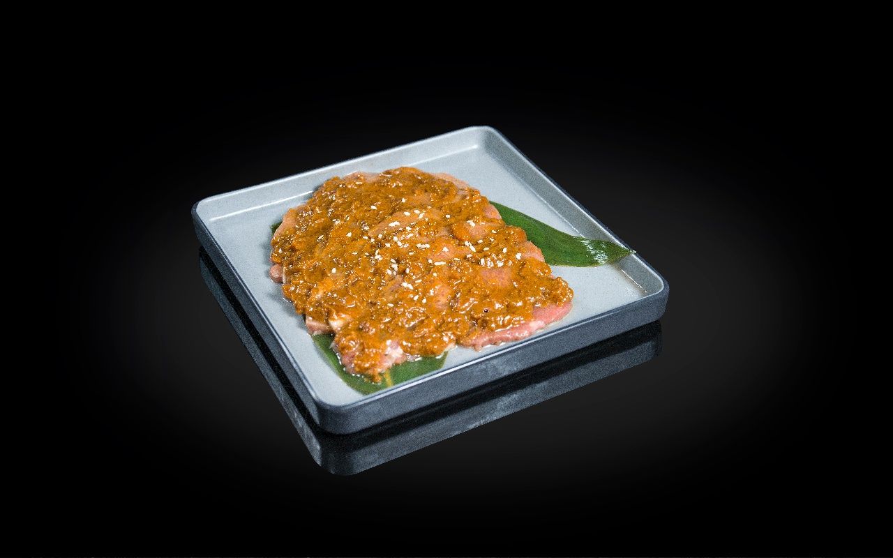 Lengua de ternera con pasta de soja fermentada