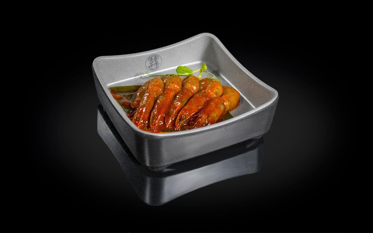 Langostino con salsa picante